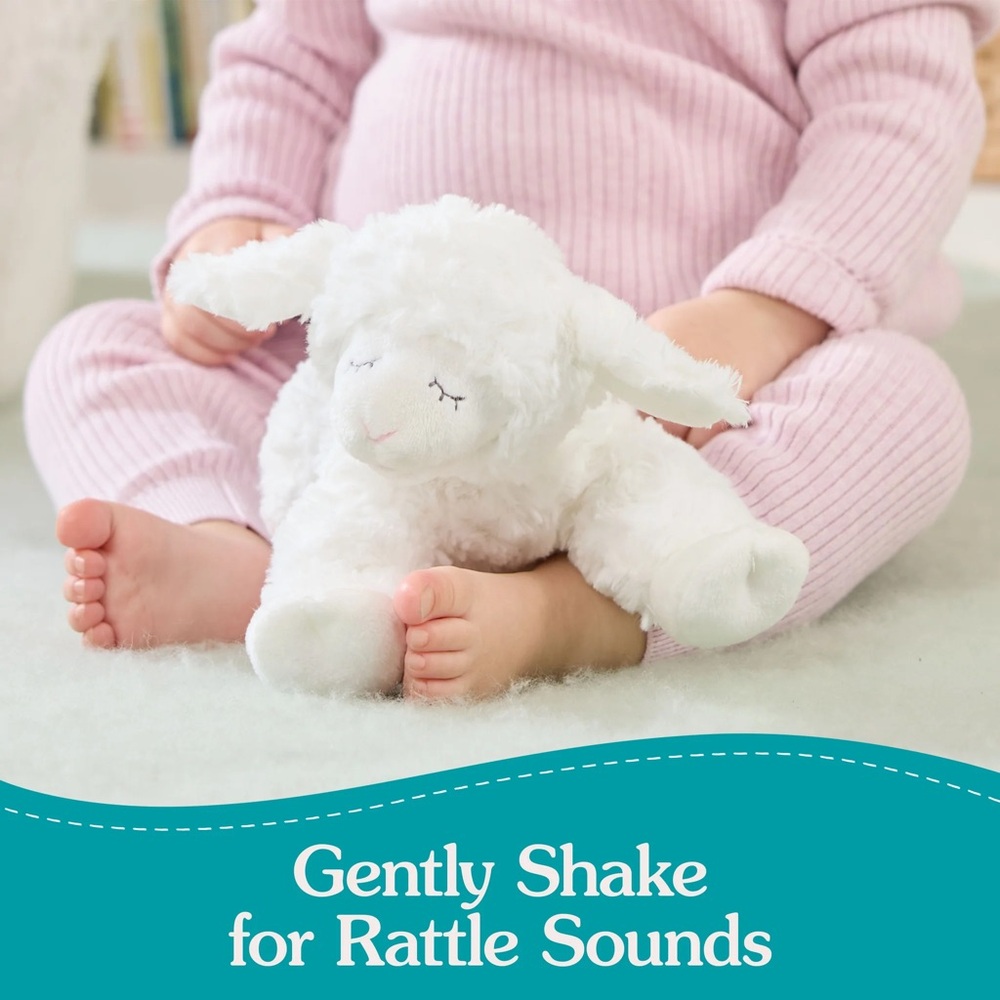 Gund Baby Lamb with Rattle inside winky